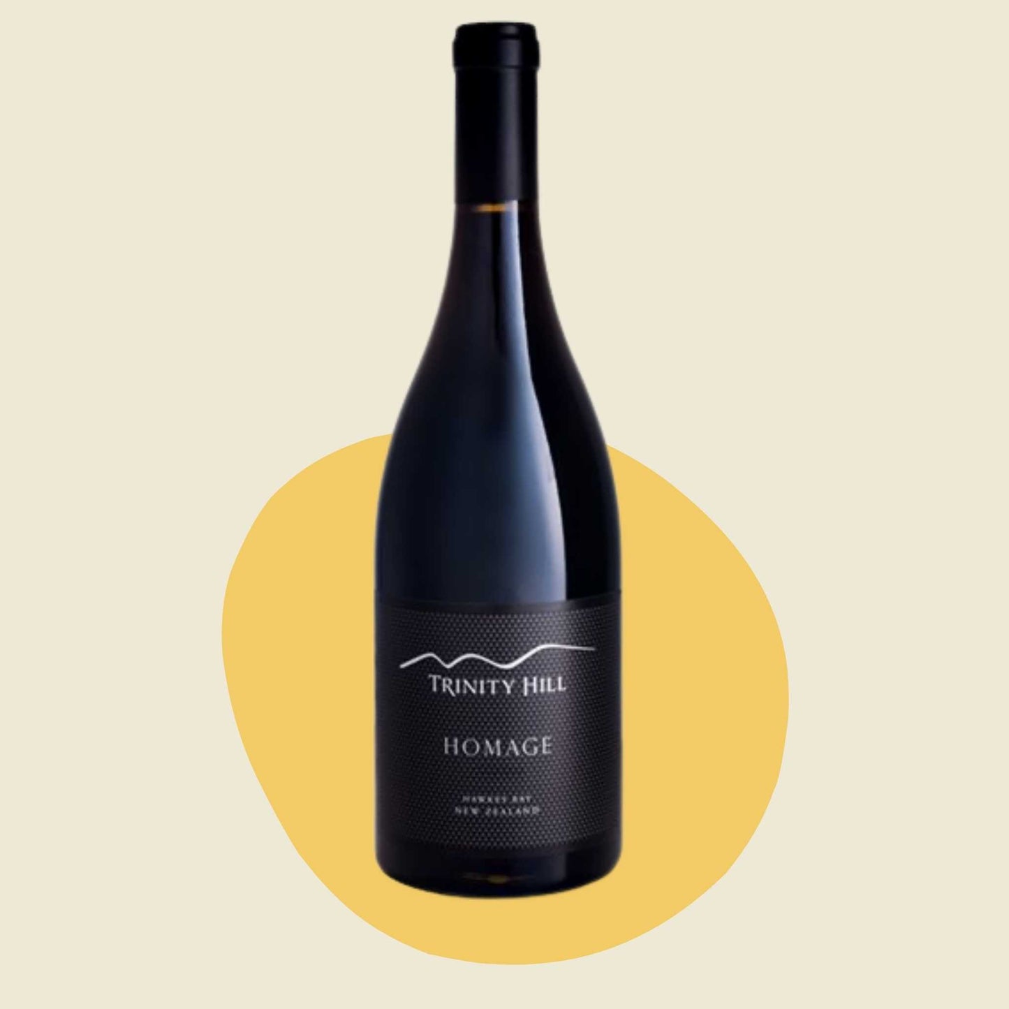 Original bottle of Trinity Hill 'Homage' Syrah 2016