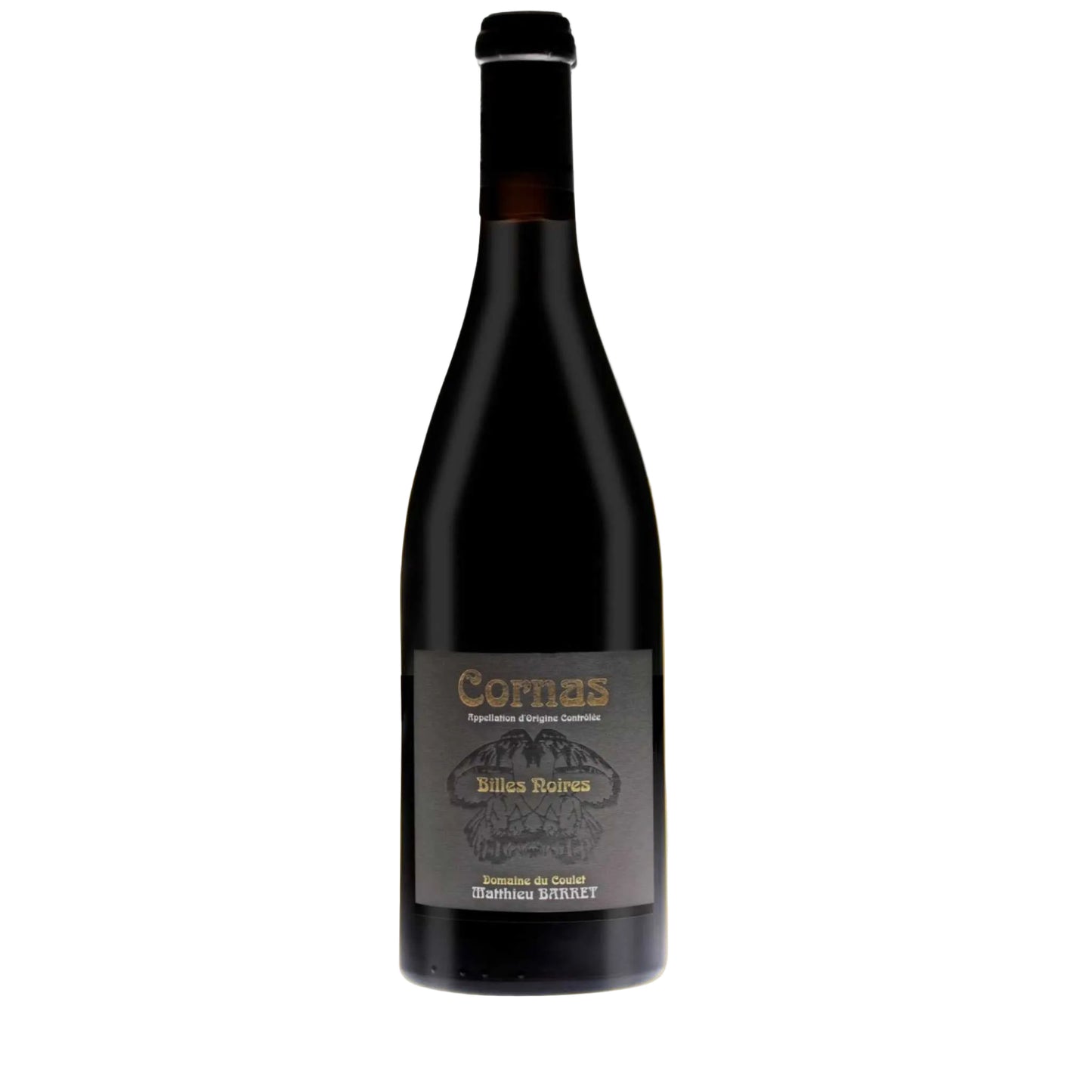 Original bottle of Domaine du Coulet 'Billes Noires' Cornas 2020