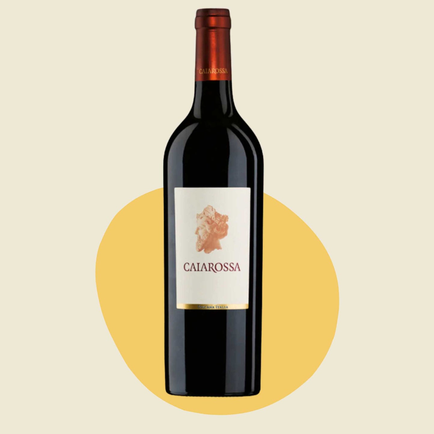 Original bottle of Caiarossa Toscana IGT 2016