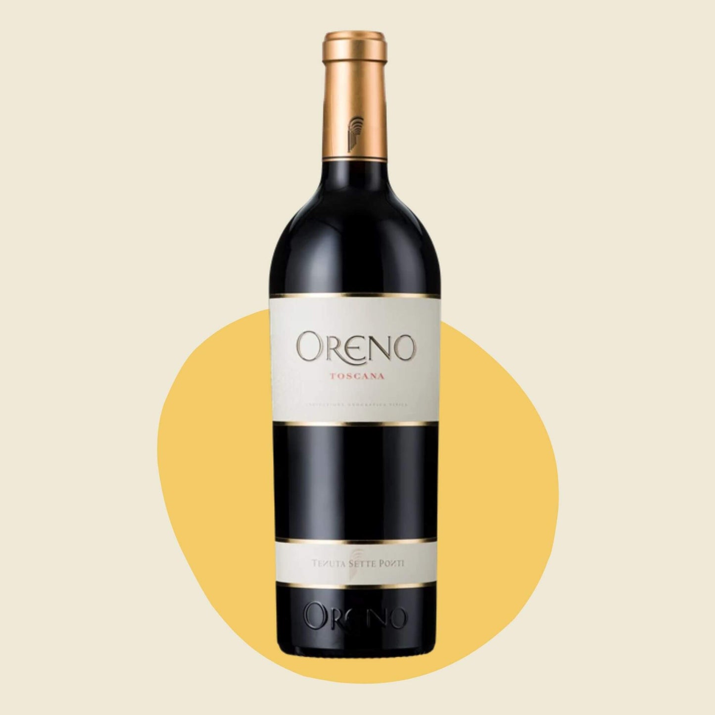 Original bottle of Tenuta Sette Ponti 'Oreno' Toscana IGT 2021