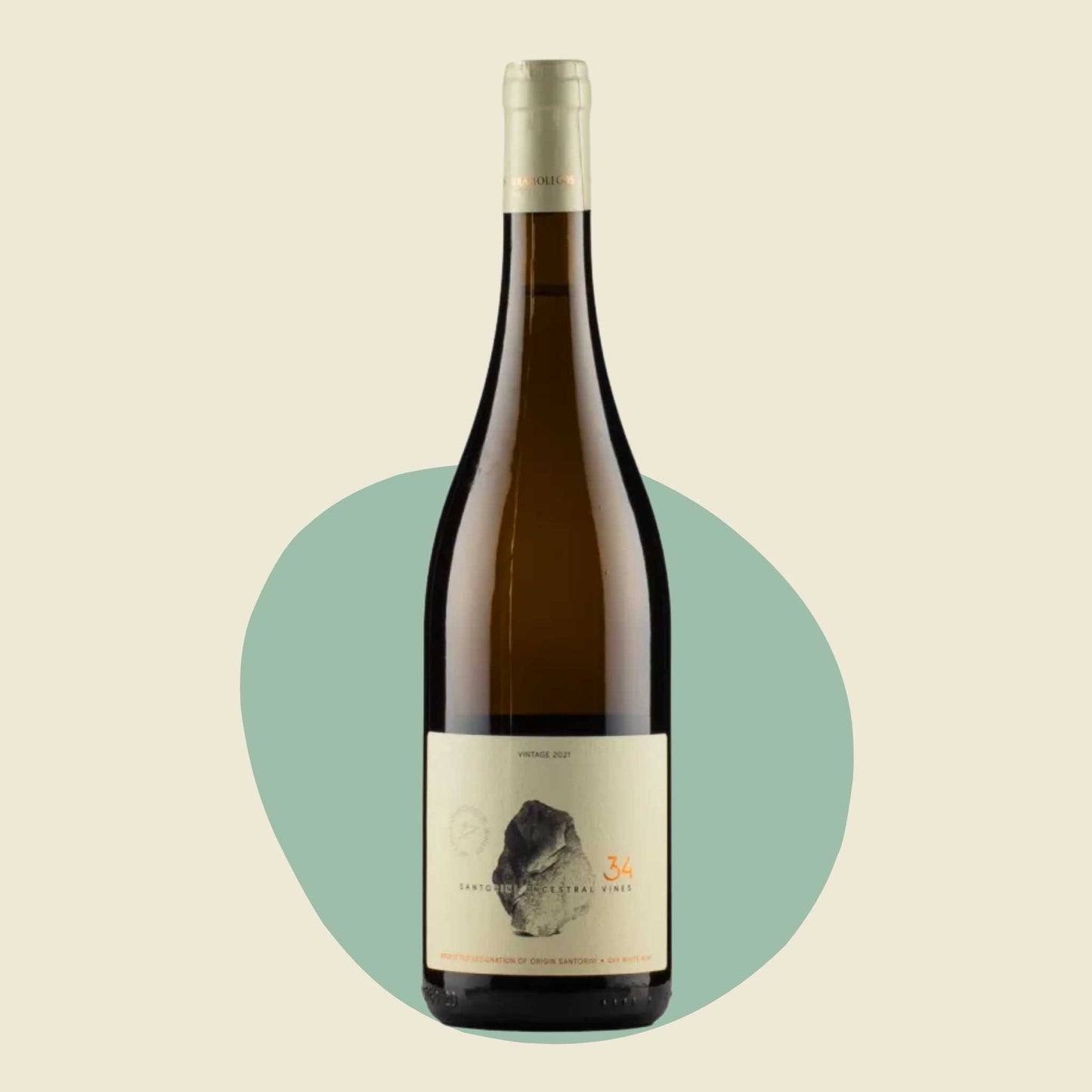 Original bottle of Artemis Karamolegos '34' Assyrtiko 2022