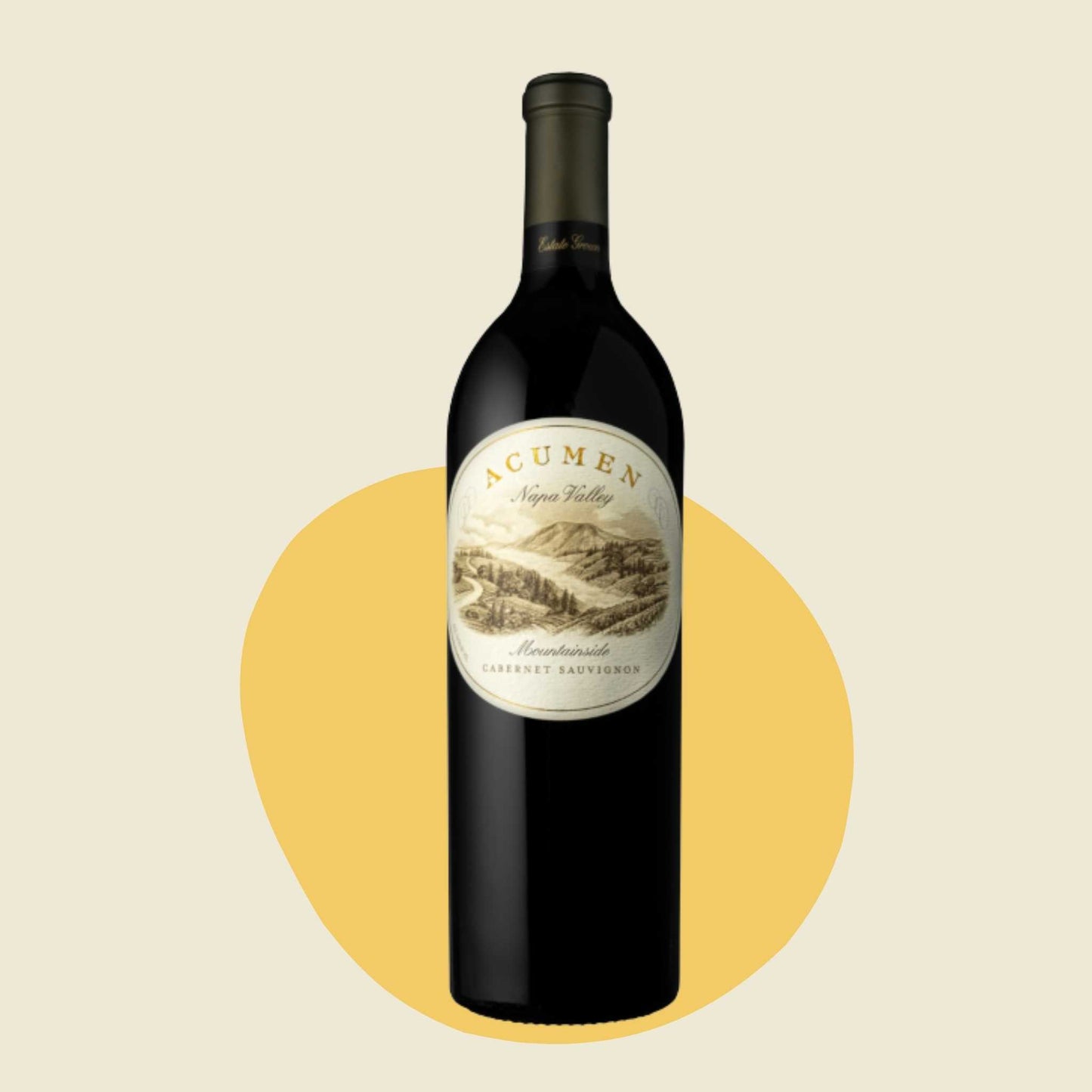 Original bottle of Acumen 'Mountainside' Cabernet Sauvignon 2019