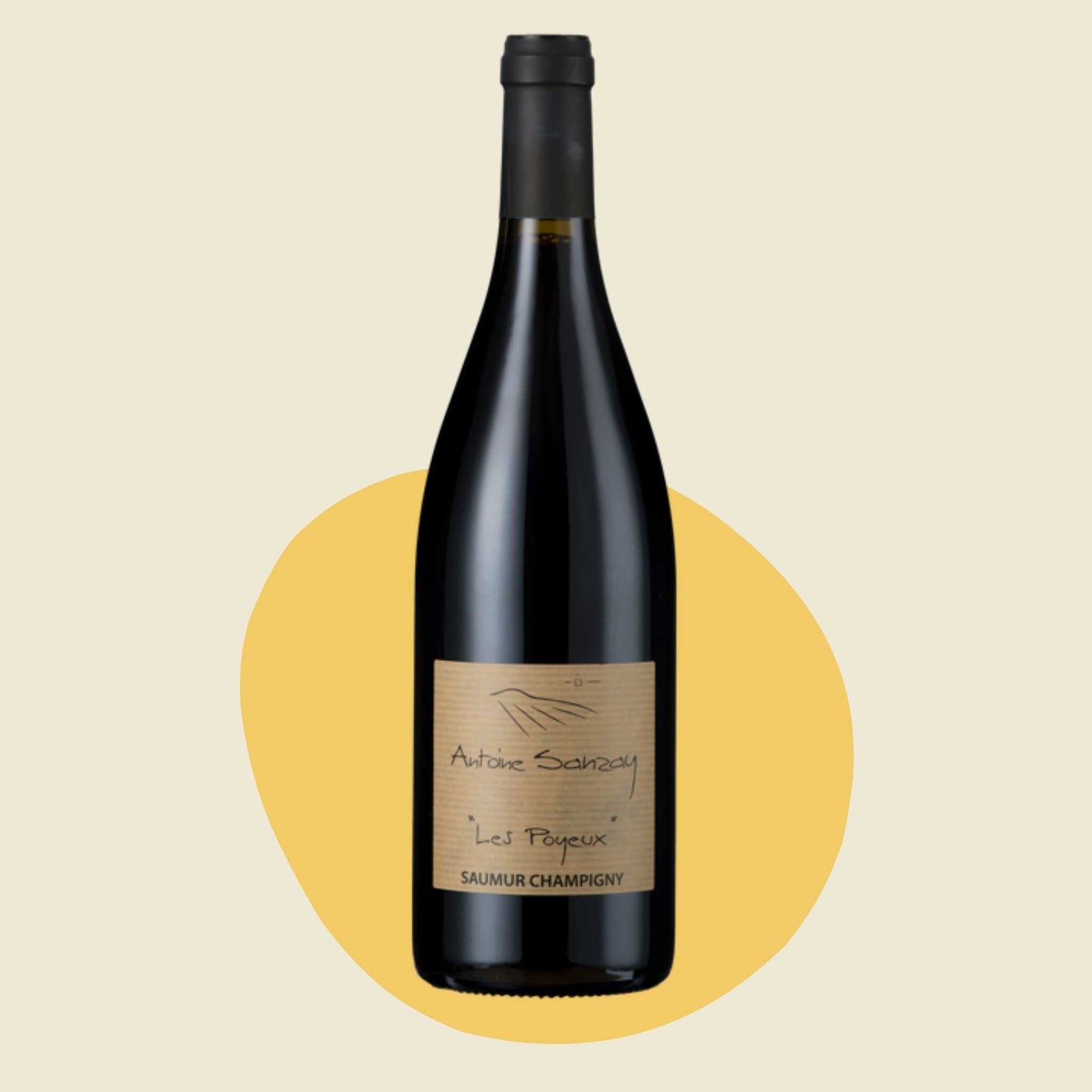 Original bottle of Antoine Sanzay 'Les Poyeux' Saumur-Champigny 2022