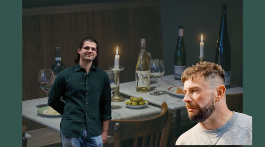 Joe Haynes of Cloth Restaurant in conversation with Tiny Wine founder Harry Crowther, sharing wine list insights and tasting perspectives