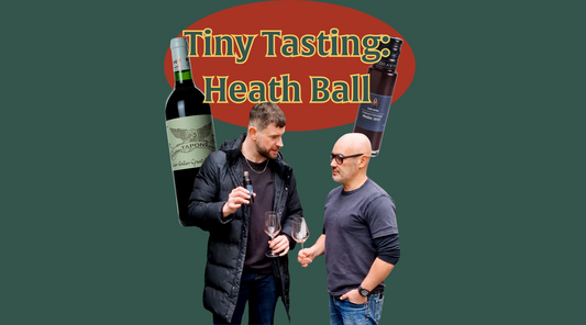 Heath Ball tasting fine wine with Tiny Wine founder Harry Crowther to see how well wines fare after London Tube travel