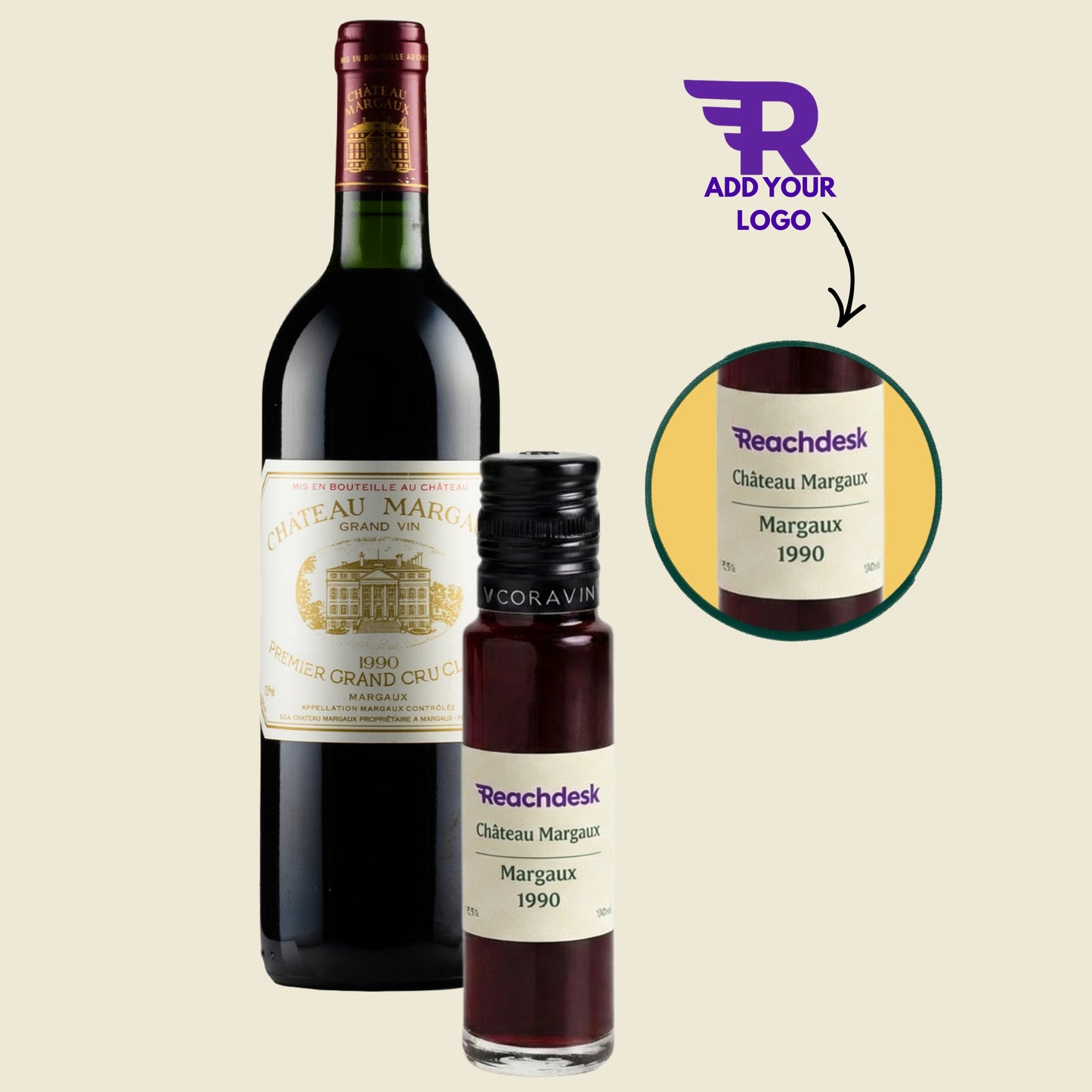 Château Margaux 1990 (100ml) - add your logo