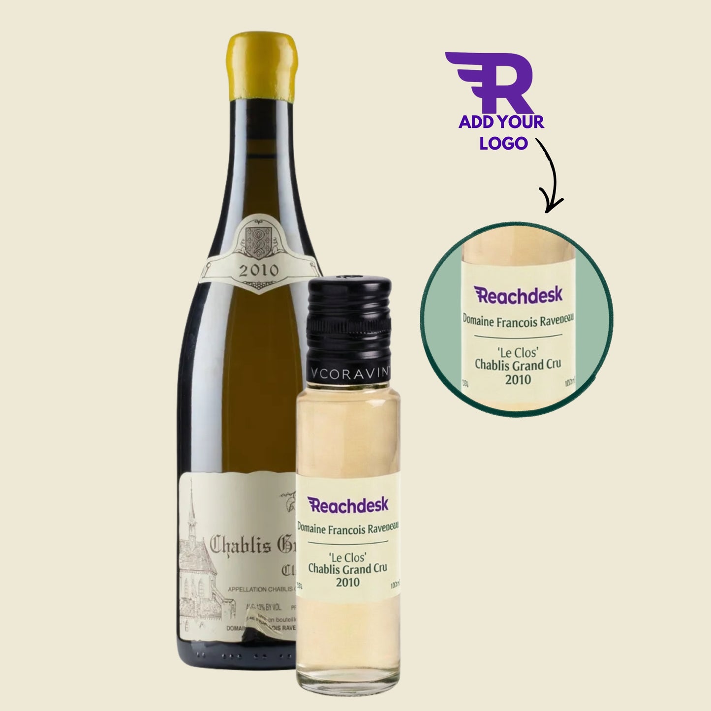 Domaine Francois Raveneau 'Les Clos' Chablis Grand Cru 2010 (100ml) - add your logo