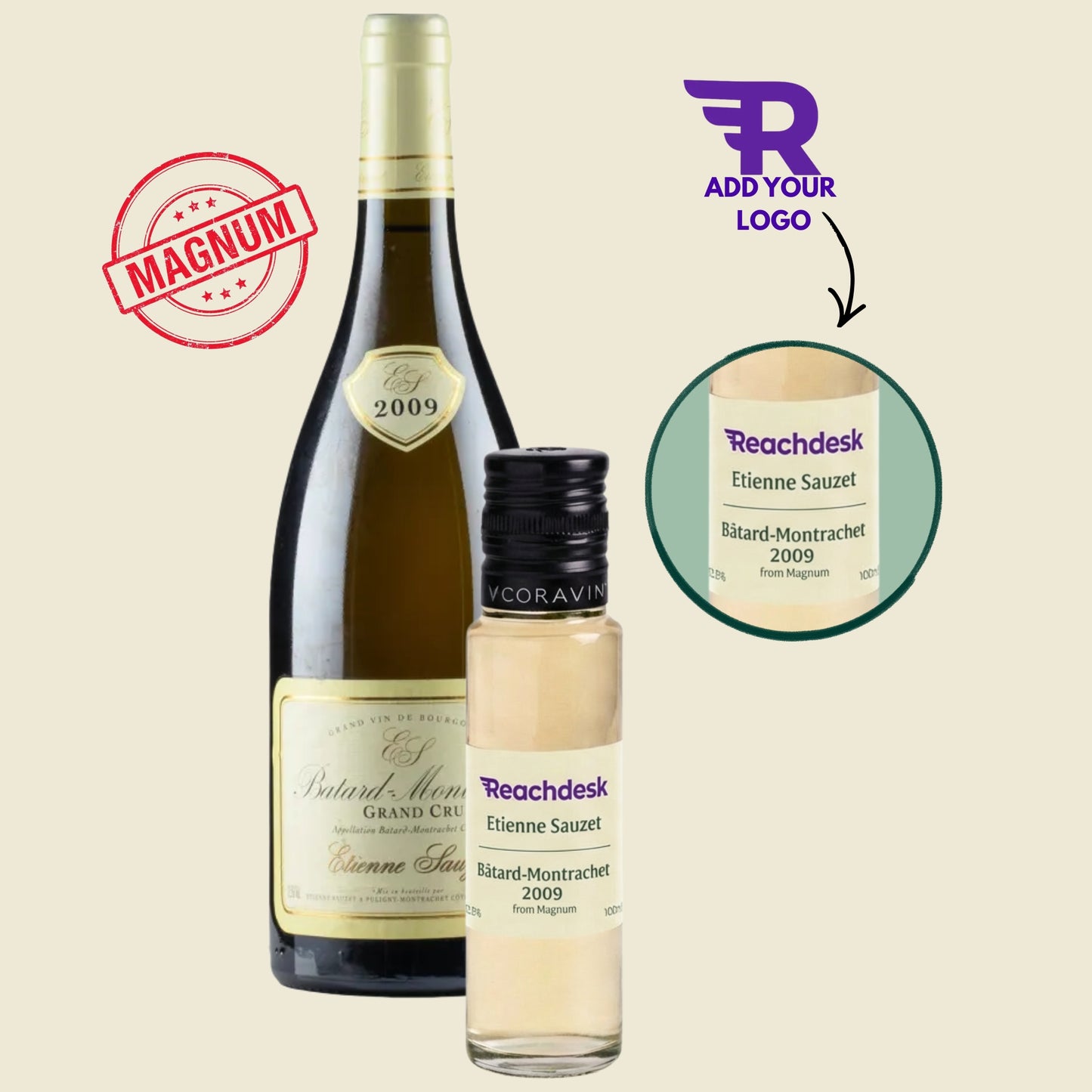Etienne Sauzet Batard-Montrachet Grand Cru 2009 (100ml) - from magnum - add your logo