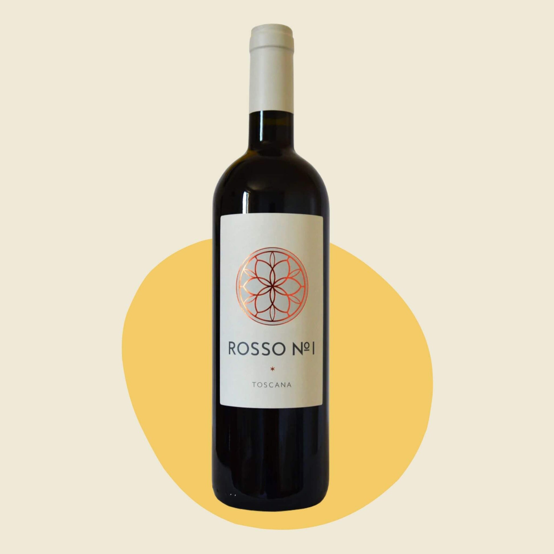 Original bottle of Coste del Vivo 'Rosso No.1' Toscana IGT MV
