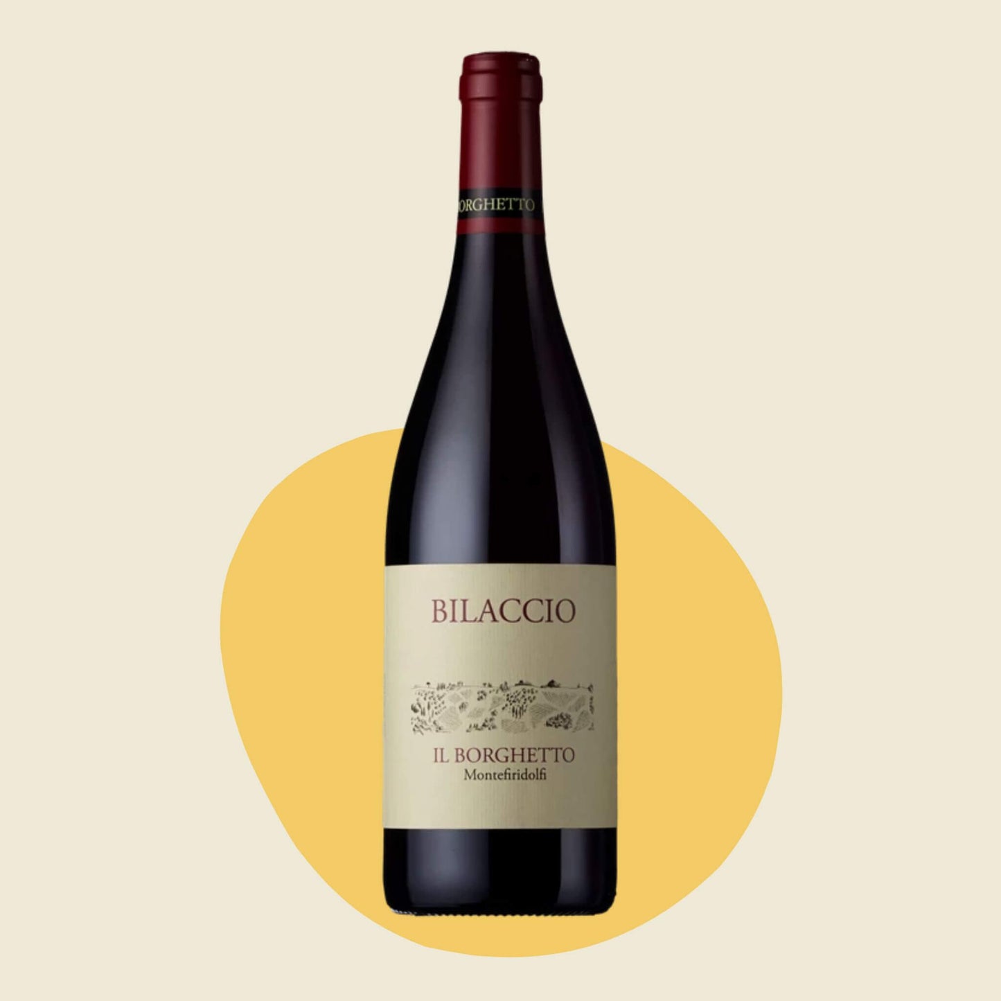 Original bottle of Il Borghetto 'Bilaccio' Toscana IGT 2019
