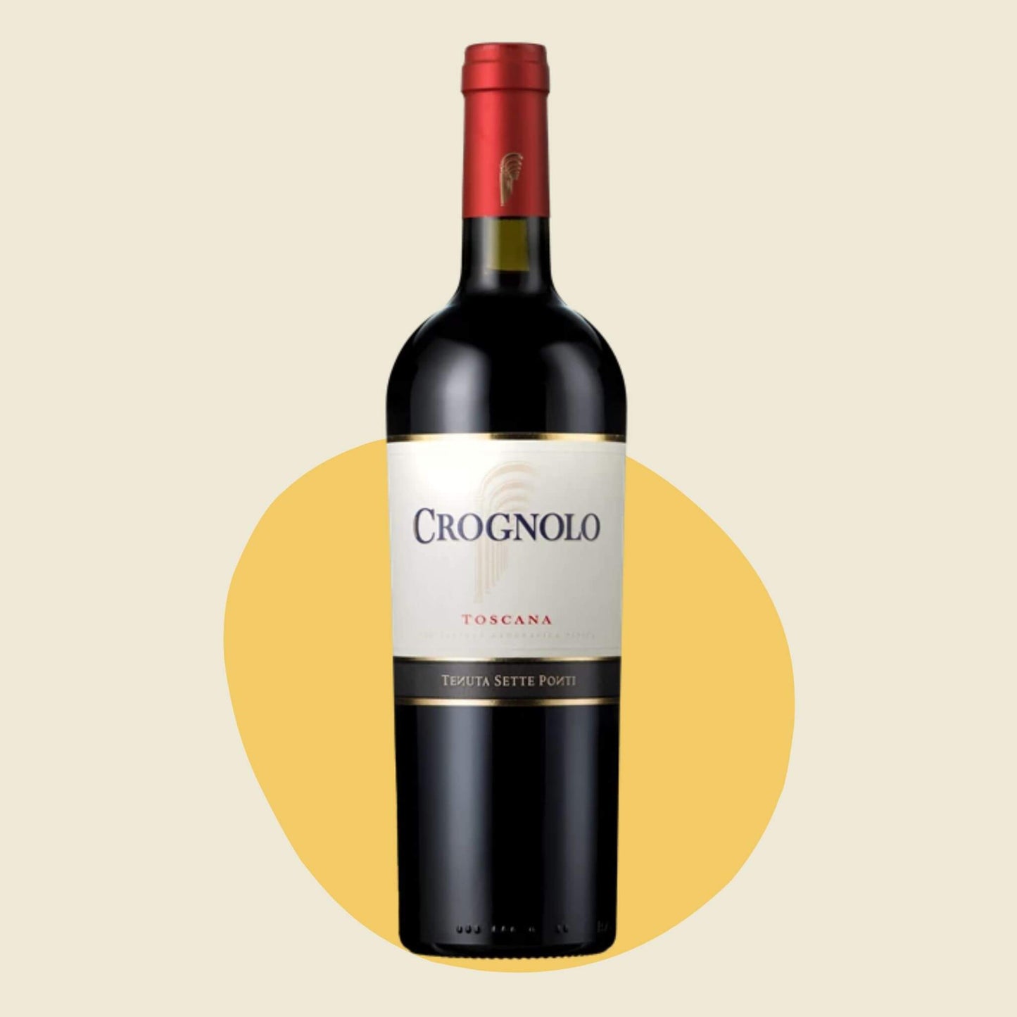 Original bottle of Tenuta Sette Ponti 'Crognolo' Toscana IGT 2021