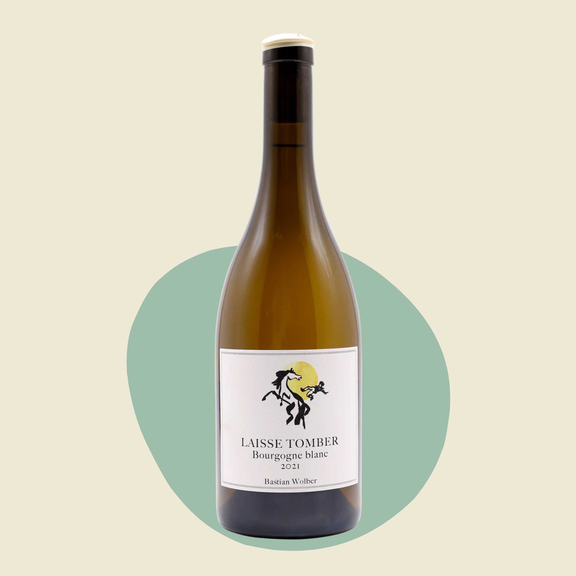 Original bottle of Bastian Wolber 'Laisse Tomber' Bourgogne Blanc 2021