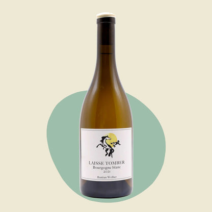 Original bottle of Bastian Wolber 'Laisse Tomber' Bourgogne Blanc 2021