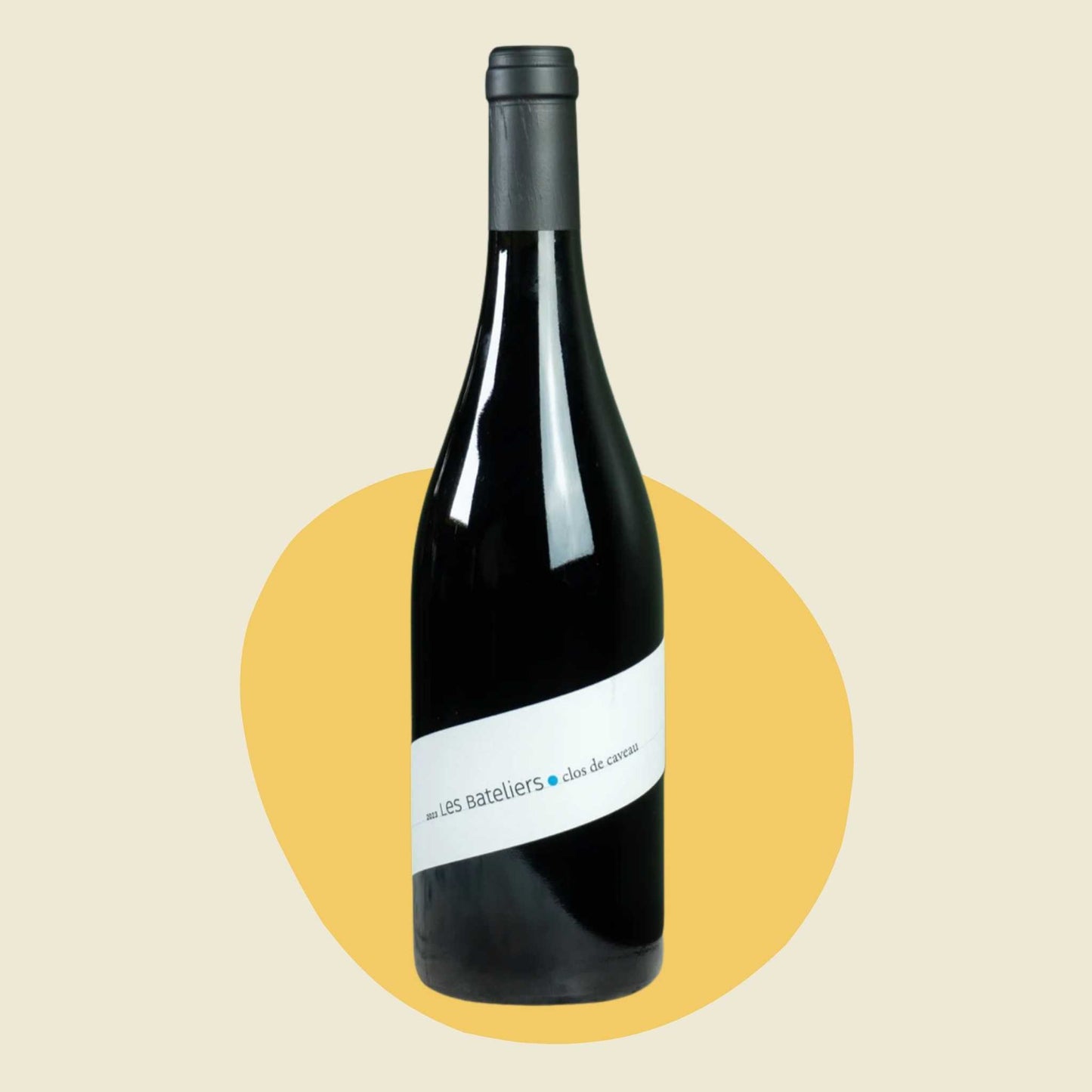 Original bottle of Clos de Caveau 'Les Bateliers' Côtes du Rhône Rouge 2023