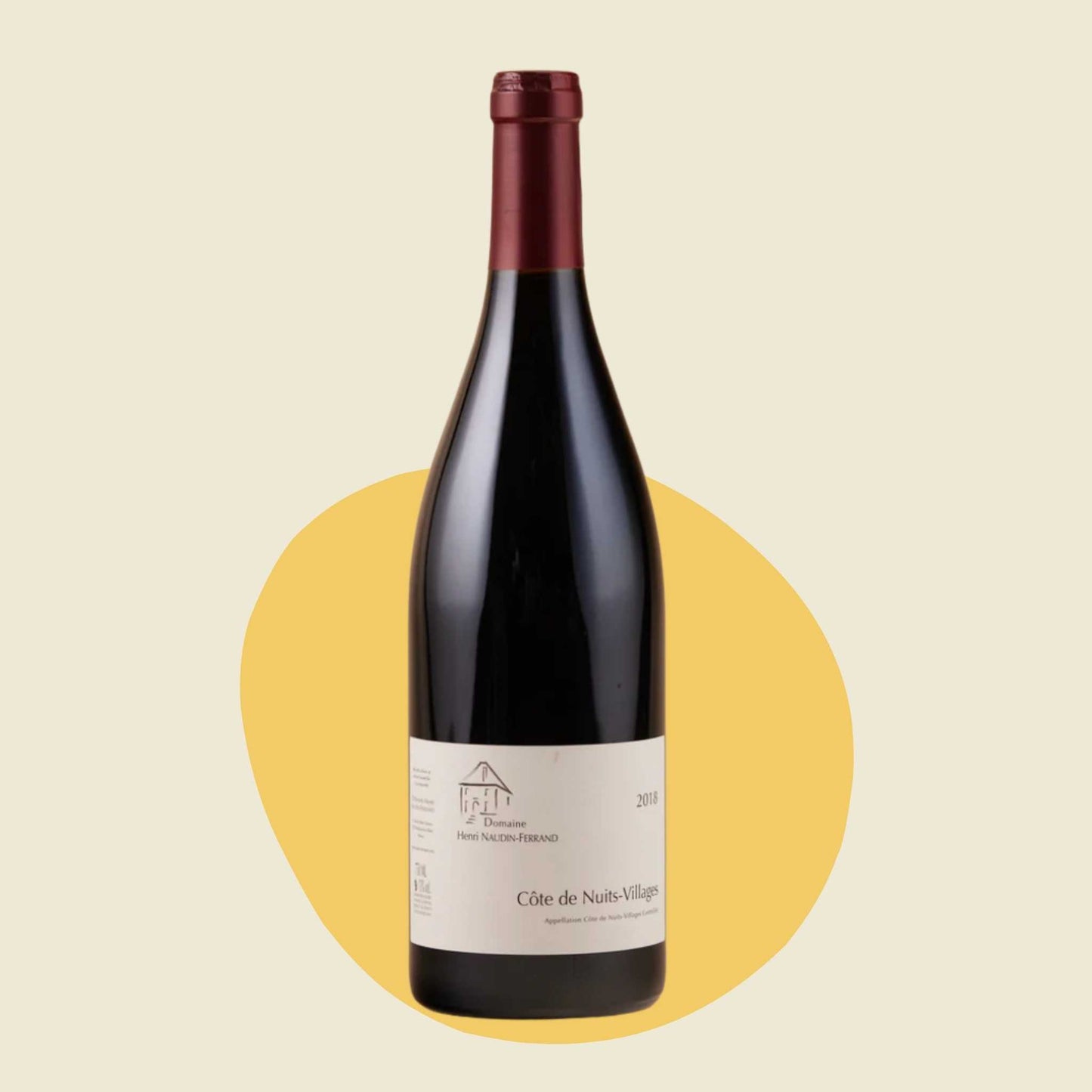 Original bottle of Domaine Henri Naudin-Ferrand Côte de Nuits-Villages 2021