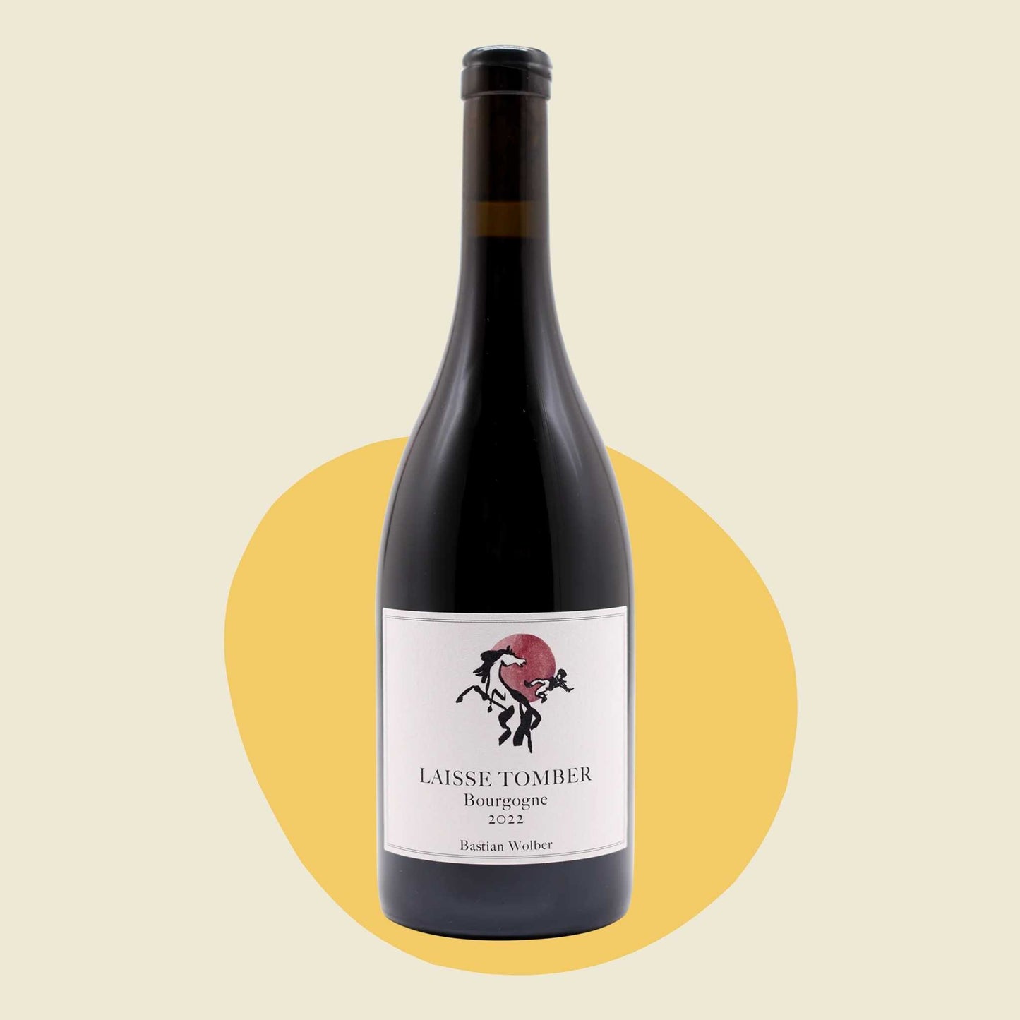 Original bottle of Bastian Wolber 'Laisse Tomber' Bourgogne Rouge 2022