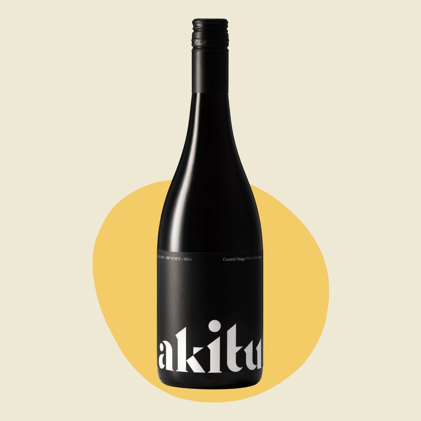 Original bottle of Akitu “A1” Pinot Noir 2020