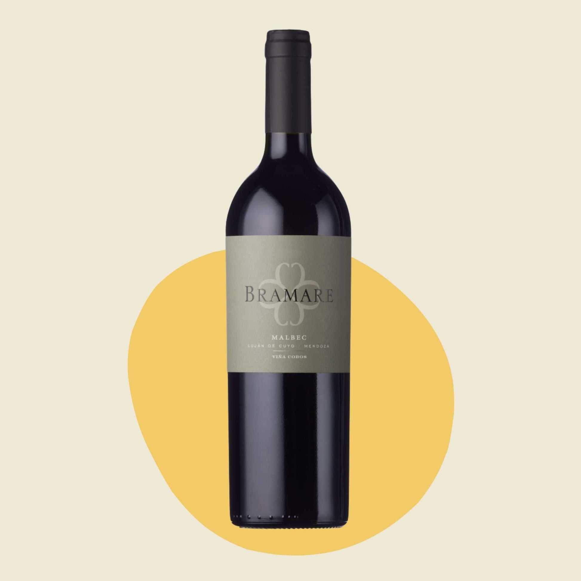 Original bottle of Viña Cobos 'Bramare' Malbec 2022