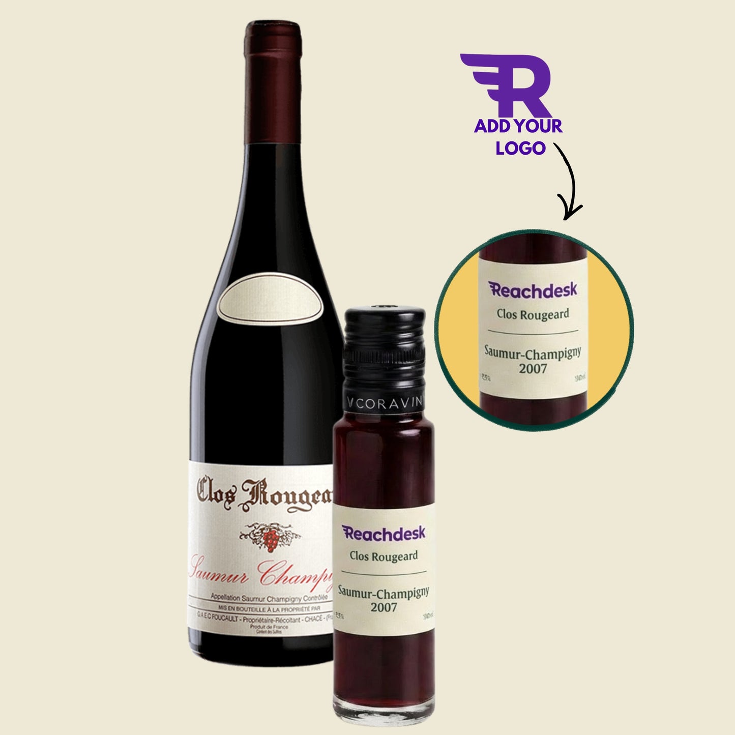 Clos Rougeard Saumur-Champigny 2005 (100ml) - add your logo