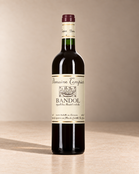 'Cuvée Classique' Mourvèdre Blend 2019 single wine bottle on a warm beige studio background