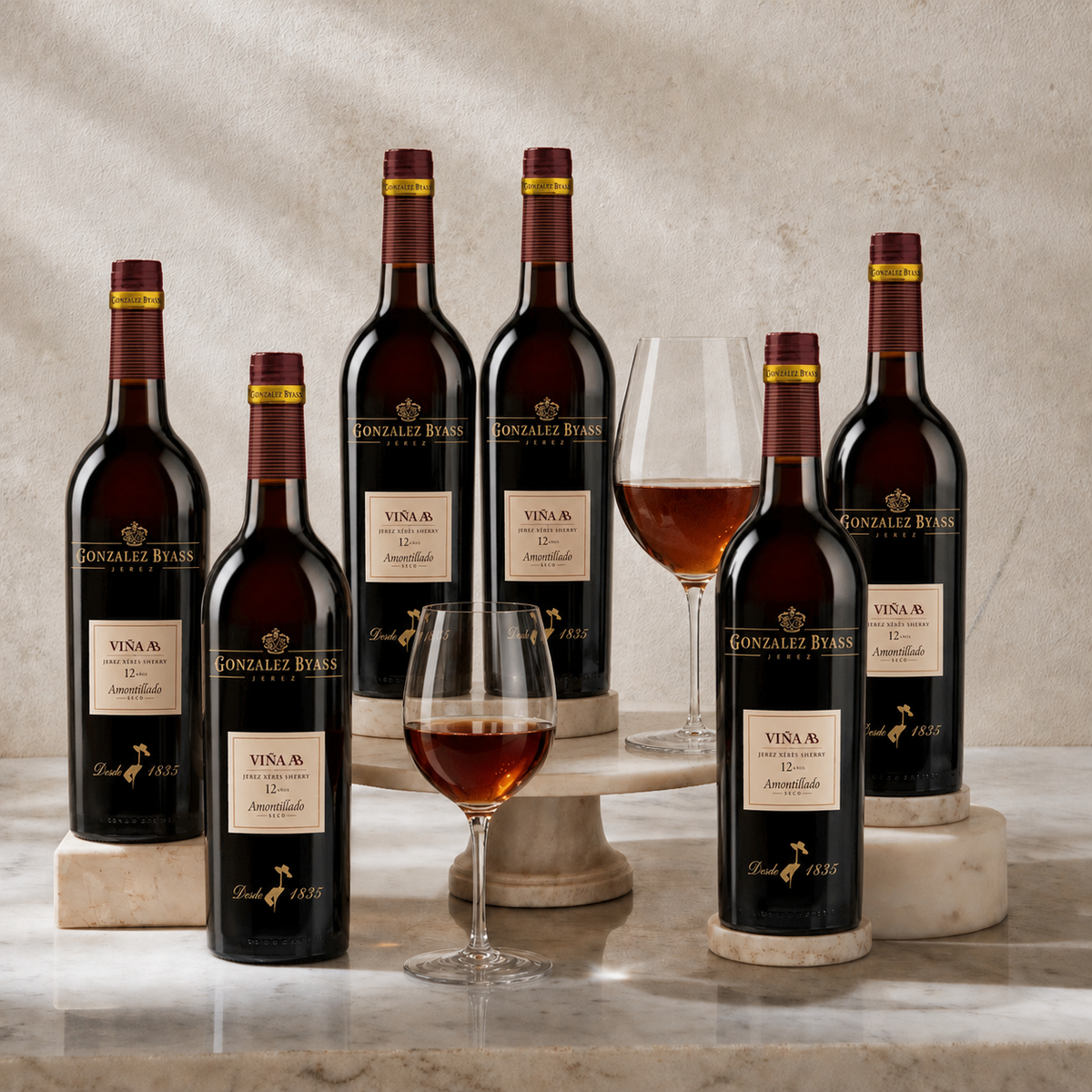 Gonzalez Byass 'Viña AB' Amontillado NV case