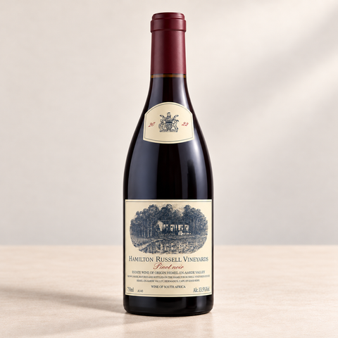 Hamilton Russell Vineyards Pinot Noir, 750ml bottle with representative 2022 label.