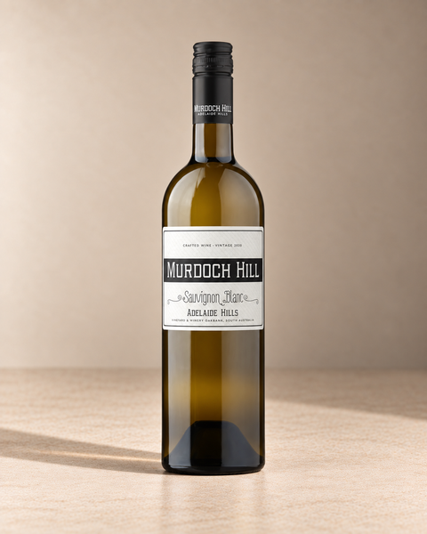 Sauvignon Blanc 2024 single wine bottle on a warm beige studio background